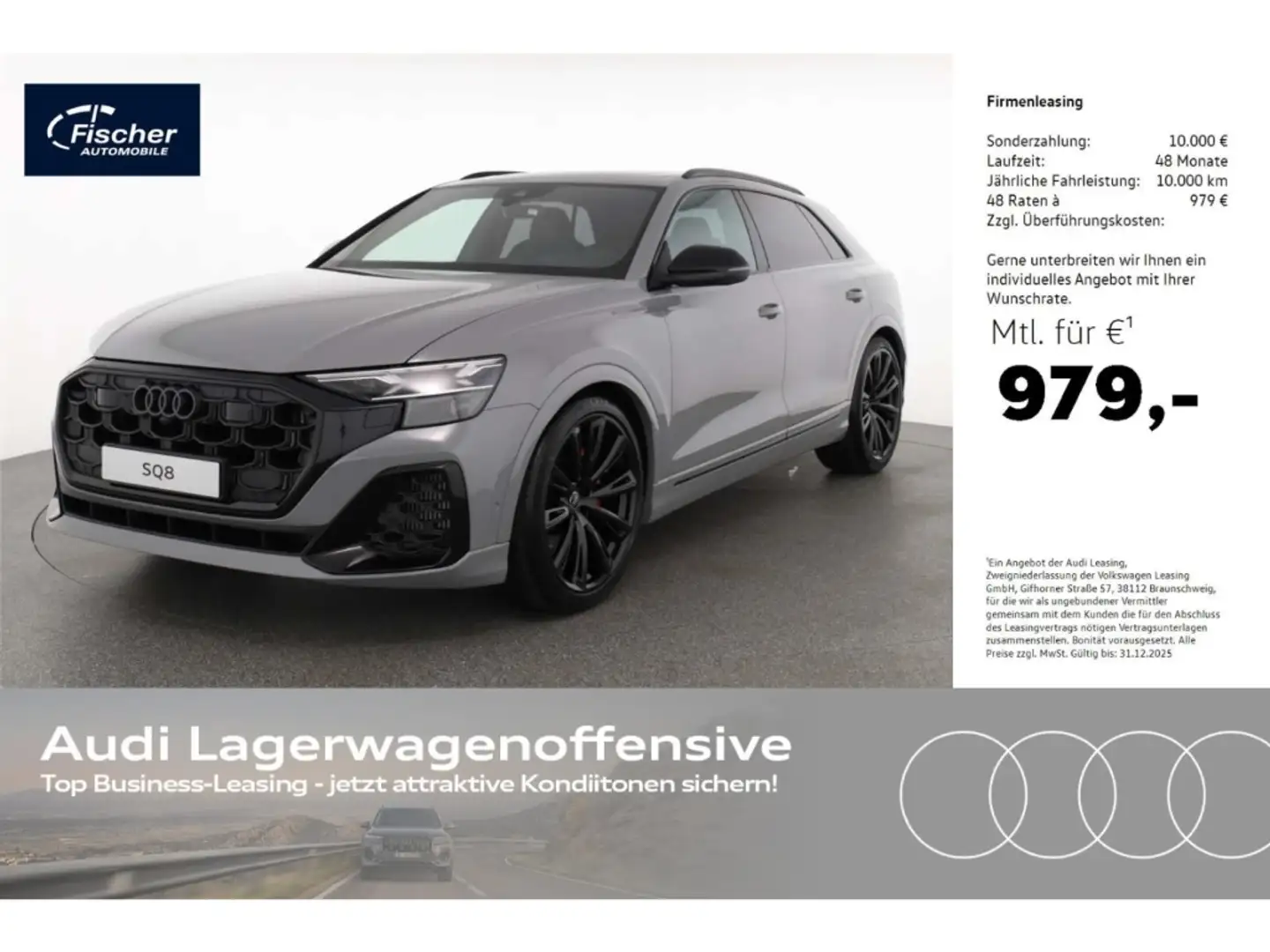 Audi SQ8 TFSI quattro LP: 164.799,- /Head-up/Pano/B&O/HD Ma Grijs - 1