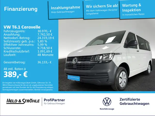 Volkswagen T6 Caravelle Trendline 2.0 TDI KR DAB+ PDC 9S