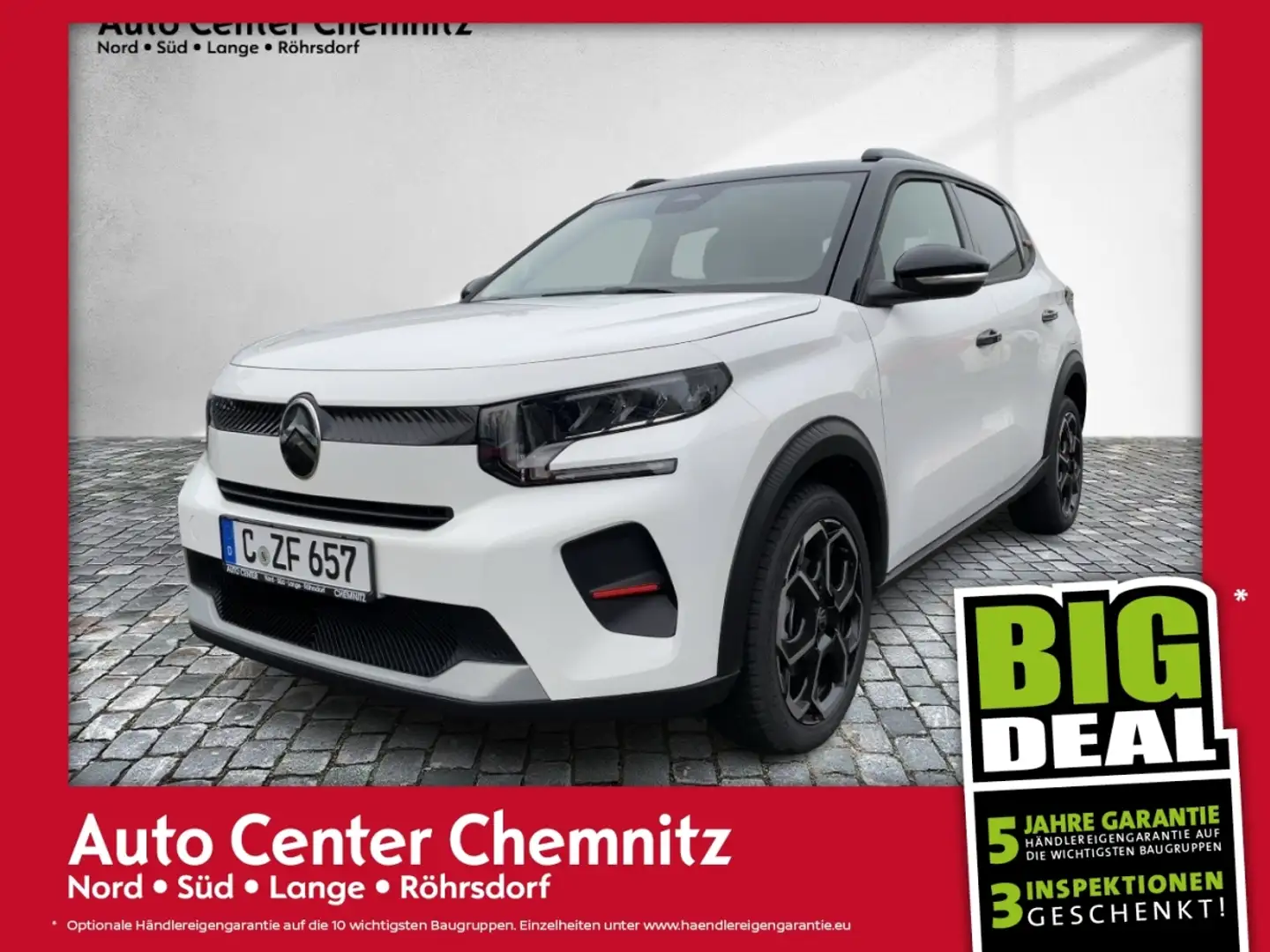 Citroen C3 PT100 Max Navigation, Rückfahrkamera, HUD Weiß - 1