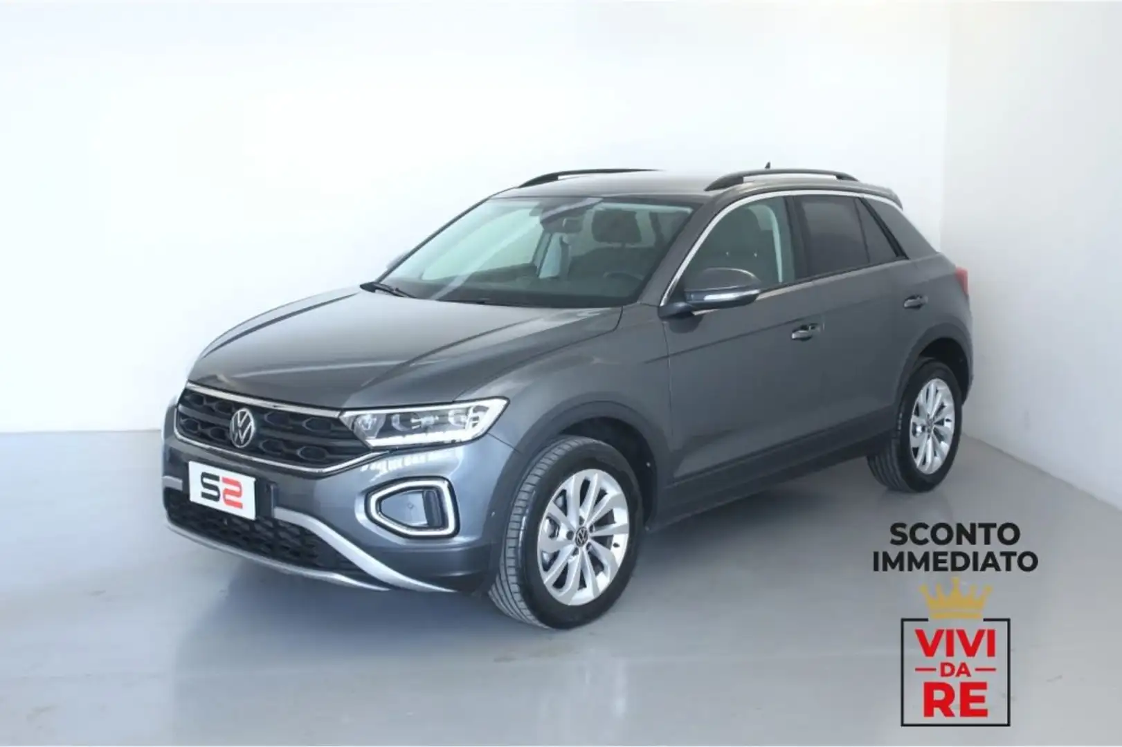Volkswagen T-Roc 1.0 TSI Fari IQ.Light LED *SCONTO IMMEDIATO* Grigio - 1
