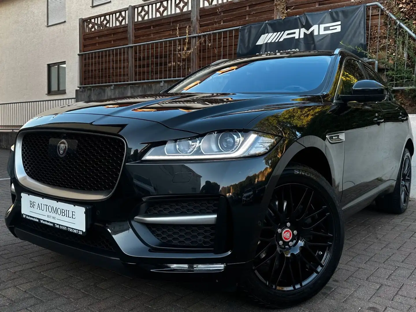 Jaguar F-Pace AWD R-Sport 360° *AHK*ACC*HUD*Keyless Schwarz - 1