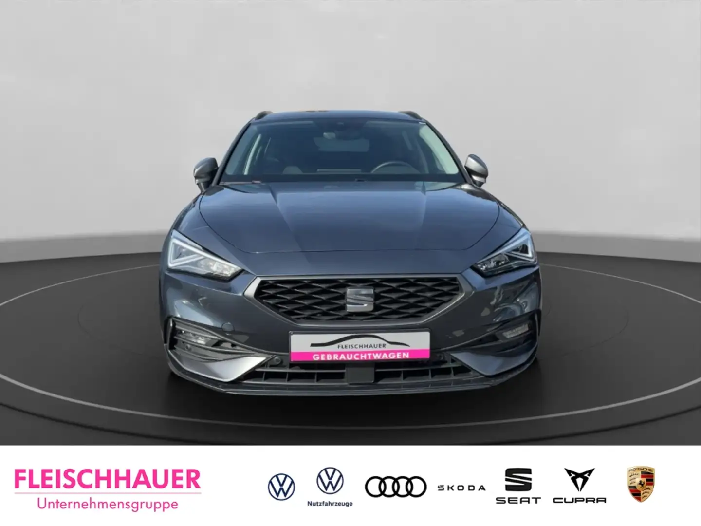 SEAT Leon Sportstourer 1.5 eTSI FR Navi VC LED ACC Apple Car Grau - 2