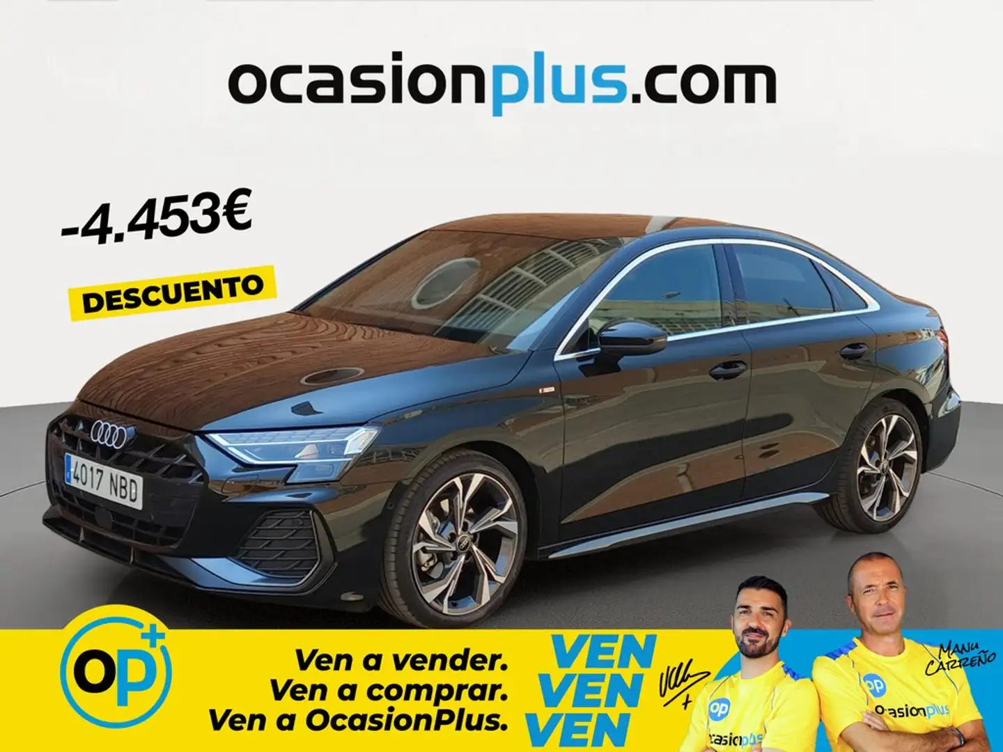 Audi A3 Sedán TDI S line S tronic 110kW Negro - 1