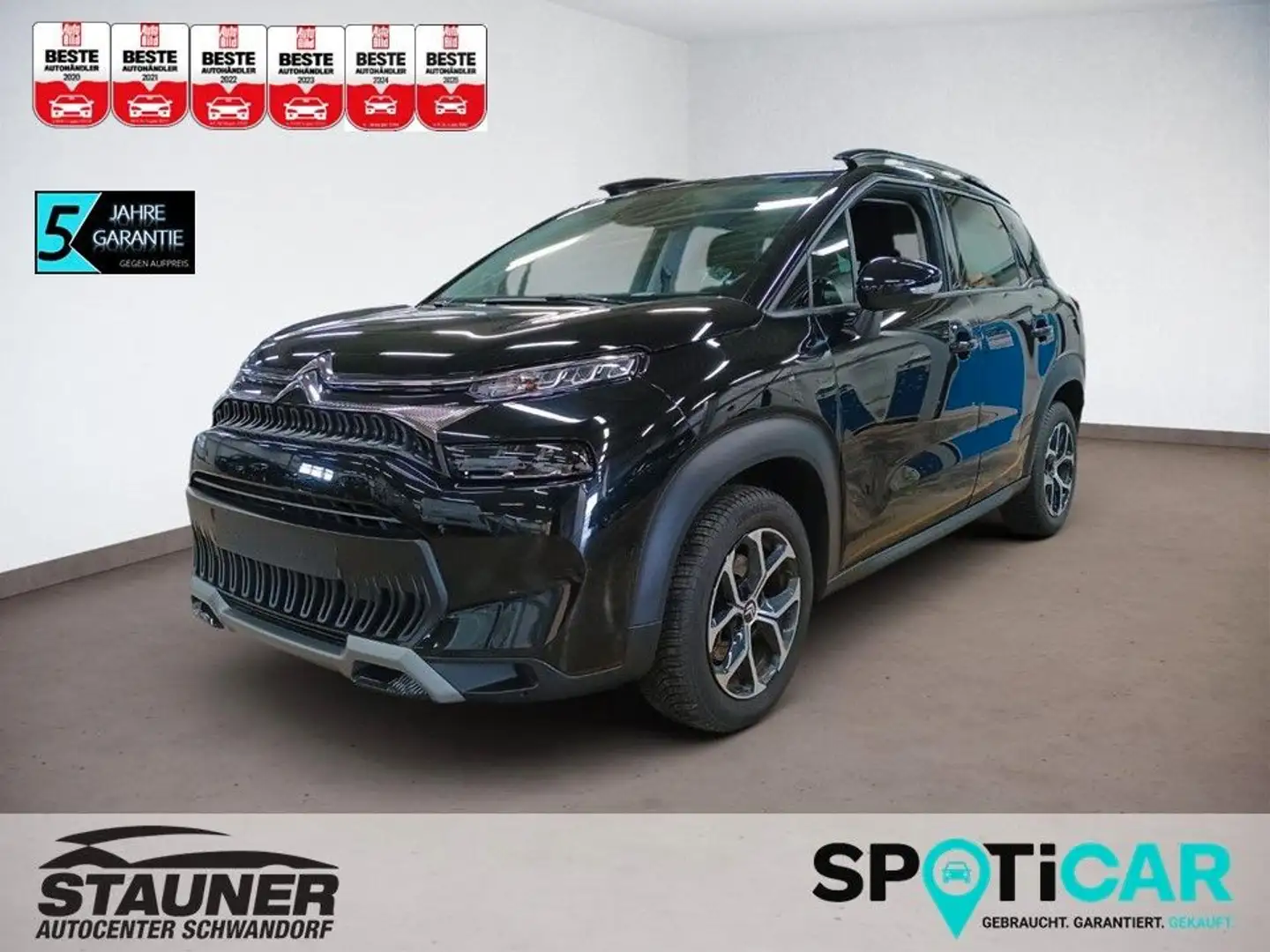 Citroen C3 Aircross PureTech S/S 130PS AT6 Plus *PDC* Schwarz - 1