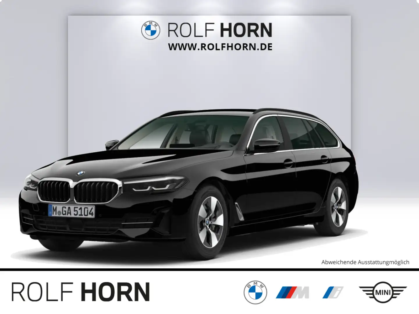 BMW 530 i Touring Autom Navi HeadUp AHK Klima RFK SHZ Schwarz - 1