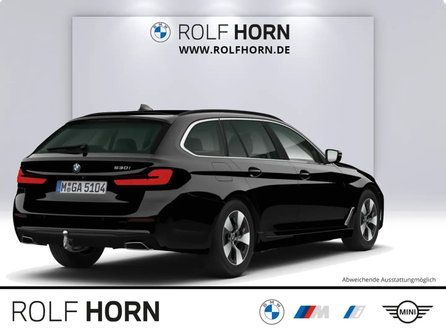 BMW 530 i Touring Autom Navi HeadUp AHK Klima RFK SHZ Schwarz - 2