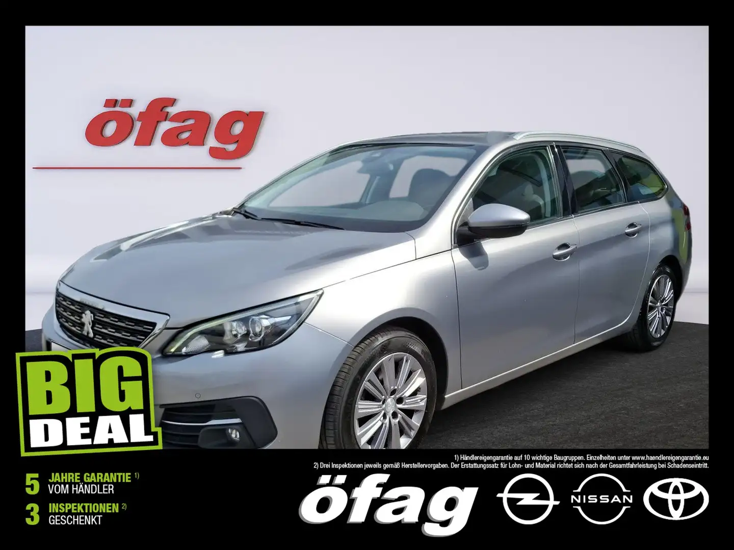 Peugeot 308 SW 1.2 e-THP/PureTech 130 Allure 2xKlima+LM Grau - 1