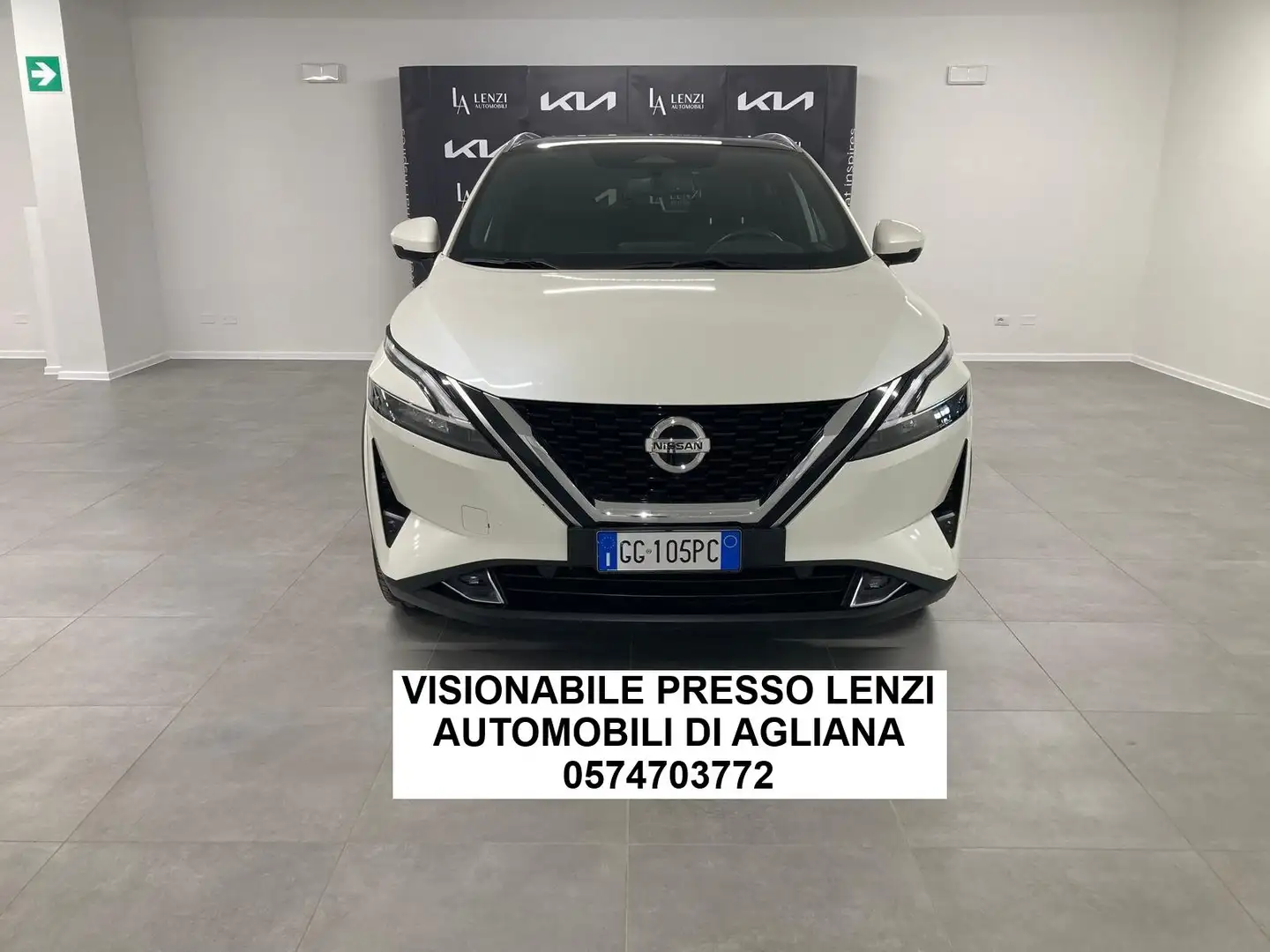 Nissan Qashqai Qashqai 1.3 mhev Tekna 2wd 158cv xtronic KM 47000 Bianco - 1