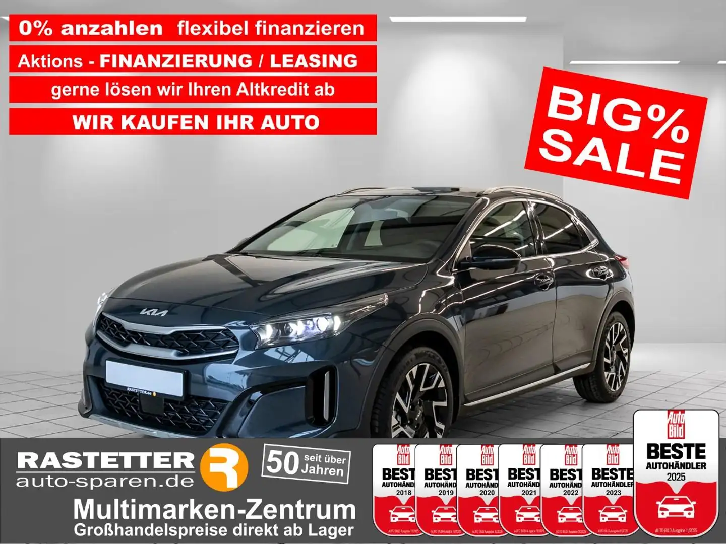 Kia XCeed T-GDI DCT 7Jahre+PanoSD+Navi+ACC+Kamera+SHZ+PDC+Pr Сірий - 1