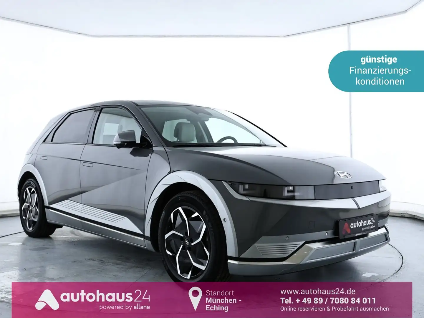 Hyundai IONIQ 5 77,4 Uniq  LED|Navi|360|ACC|Leder Gris - 1