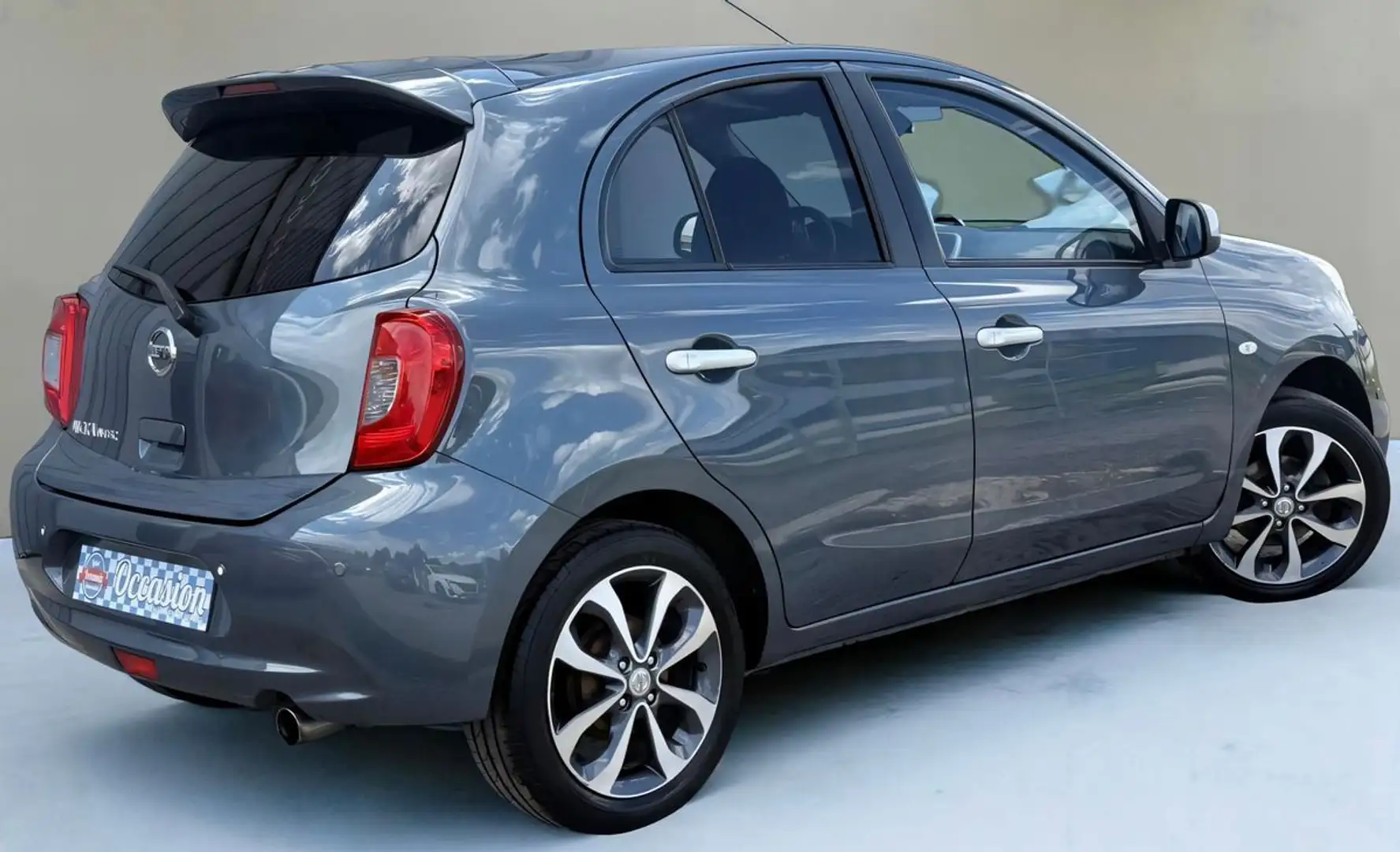 Nissan Micra IV 1.2i 80ch (4 cv) BVM5 5 Portes Bleu - S&S - Connect Edition N-TEC Euro6 %2B2016 Gris - 2