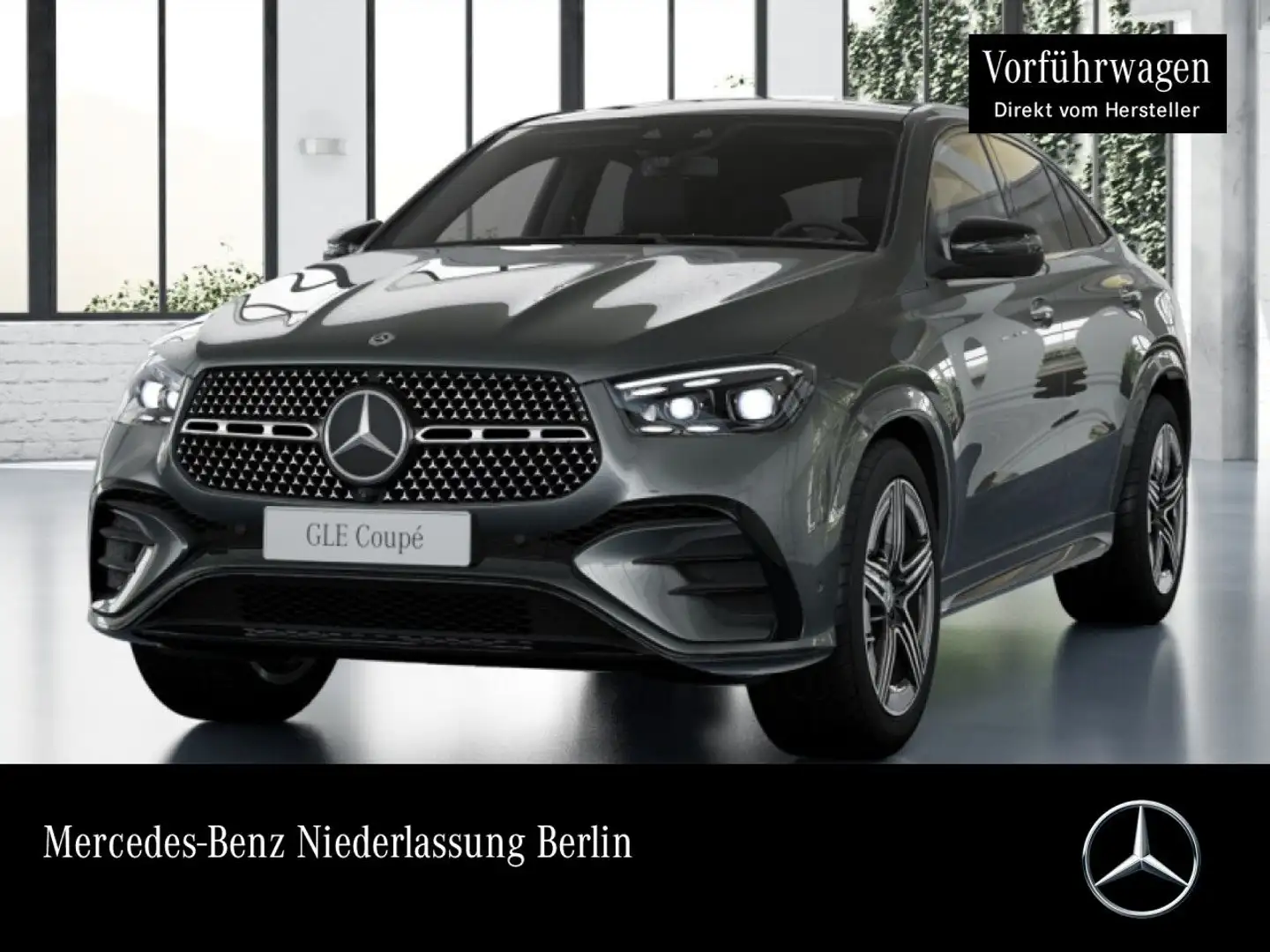 Mercedes-Benz GLE 350 de Coupé 4M AMG+NIGHT+PANO+360+AHK+HUD+9G Grau - 1