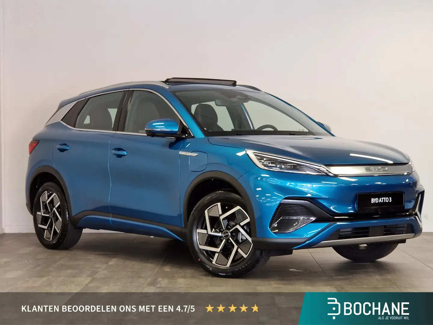 BYD Atto 3 Comfort 60 kWh VOORRAAD l PANORAMADAK l STOELVERWA Blue - 1
