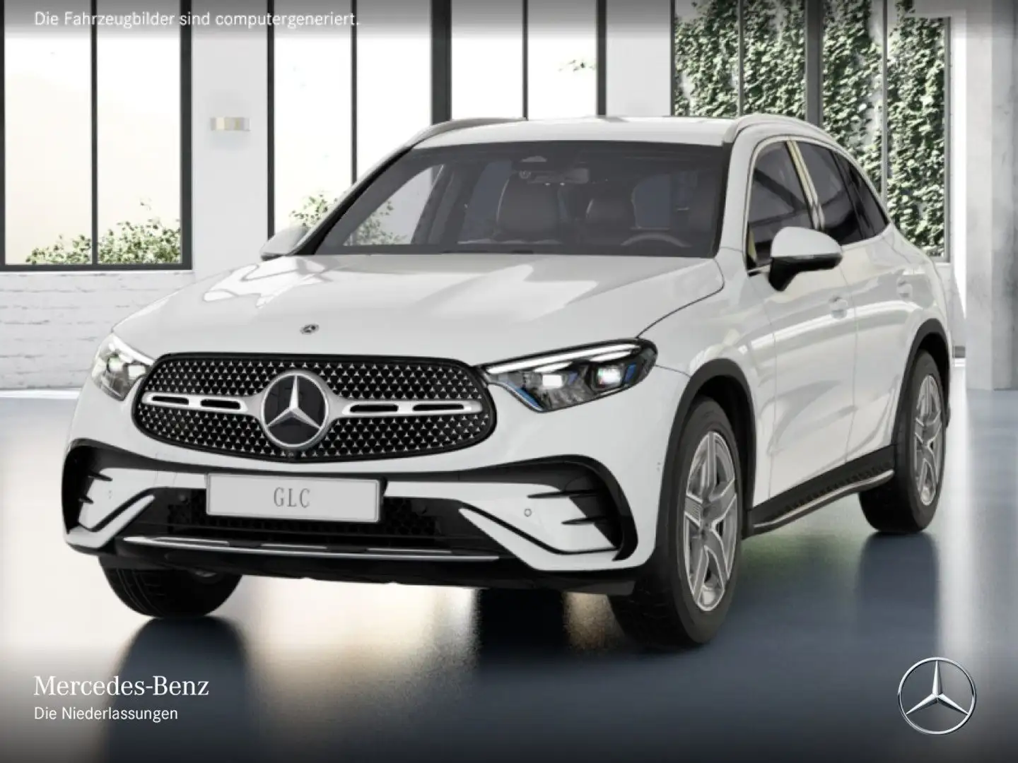 Mercedes-Benz GLC 200 4M AMG+360+AHK+TOTW+KEYLESS+9G Blanc - 2