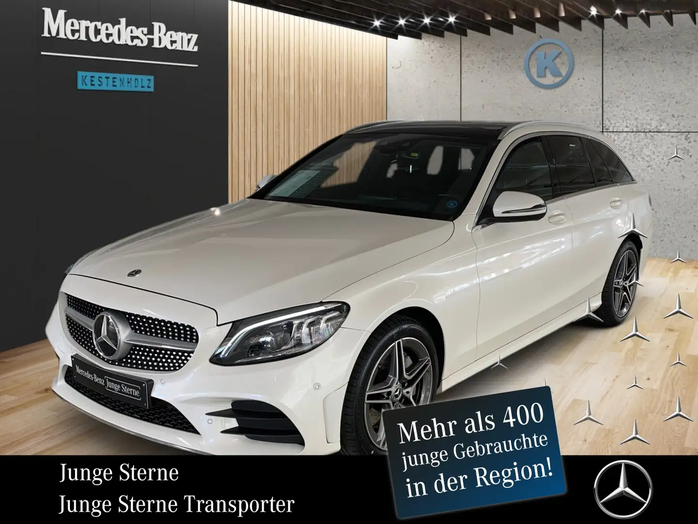 Mercedes-Benz C 400 C 400 T 4M *AMG*PANO*MEMORY*KAMREA*BURMESTER* Weiß - 1