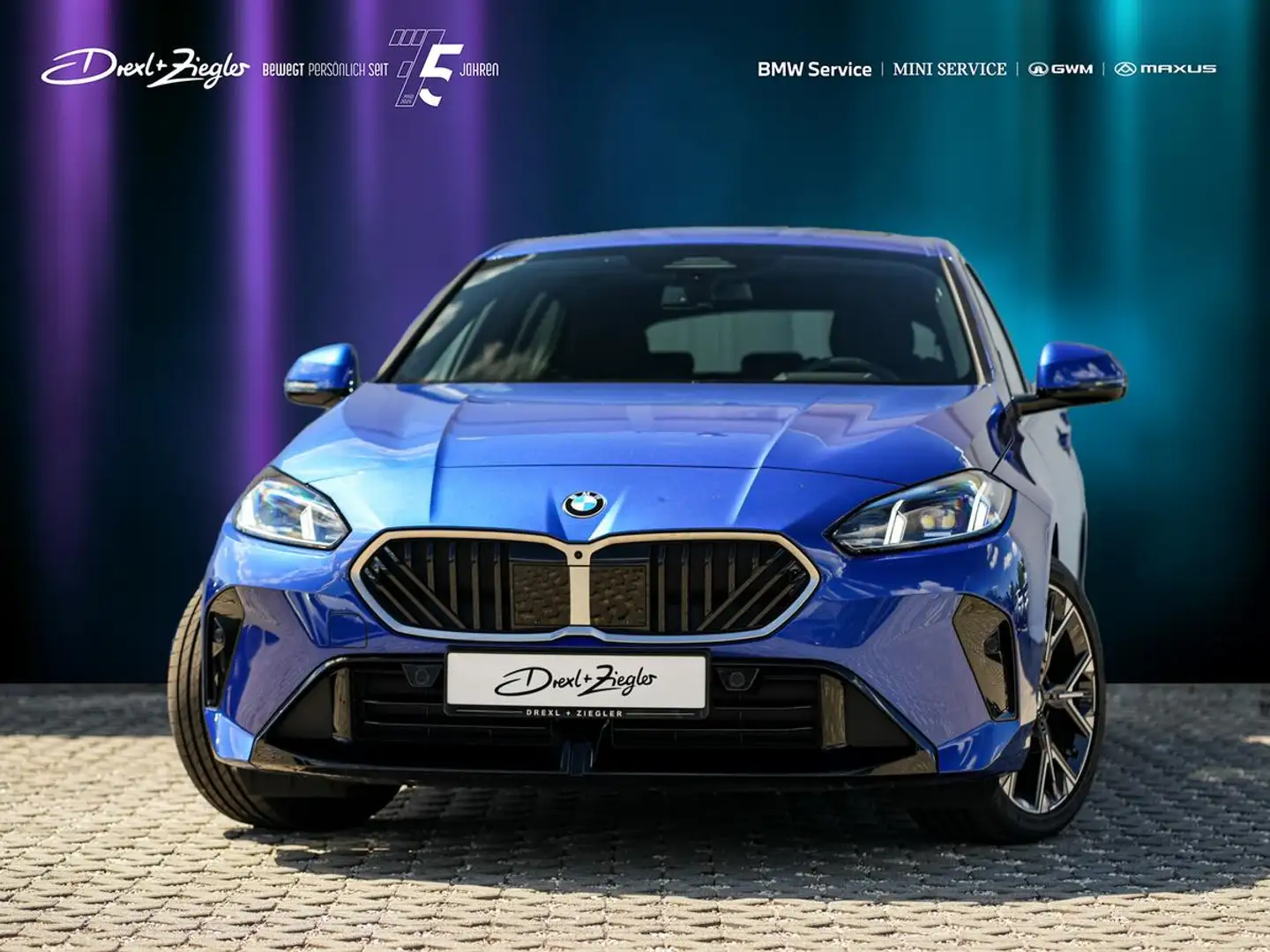 BMW 120 M Sport NEW Modell aLED ACC AHK P-Dach HuD Modrá - 1