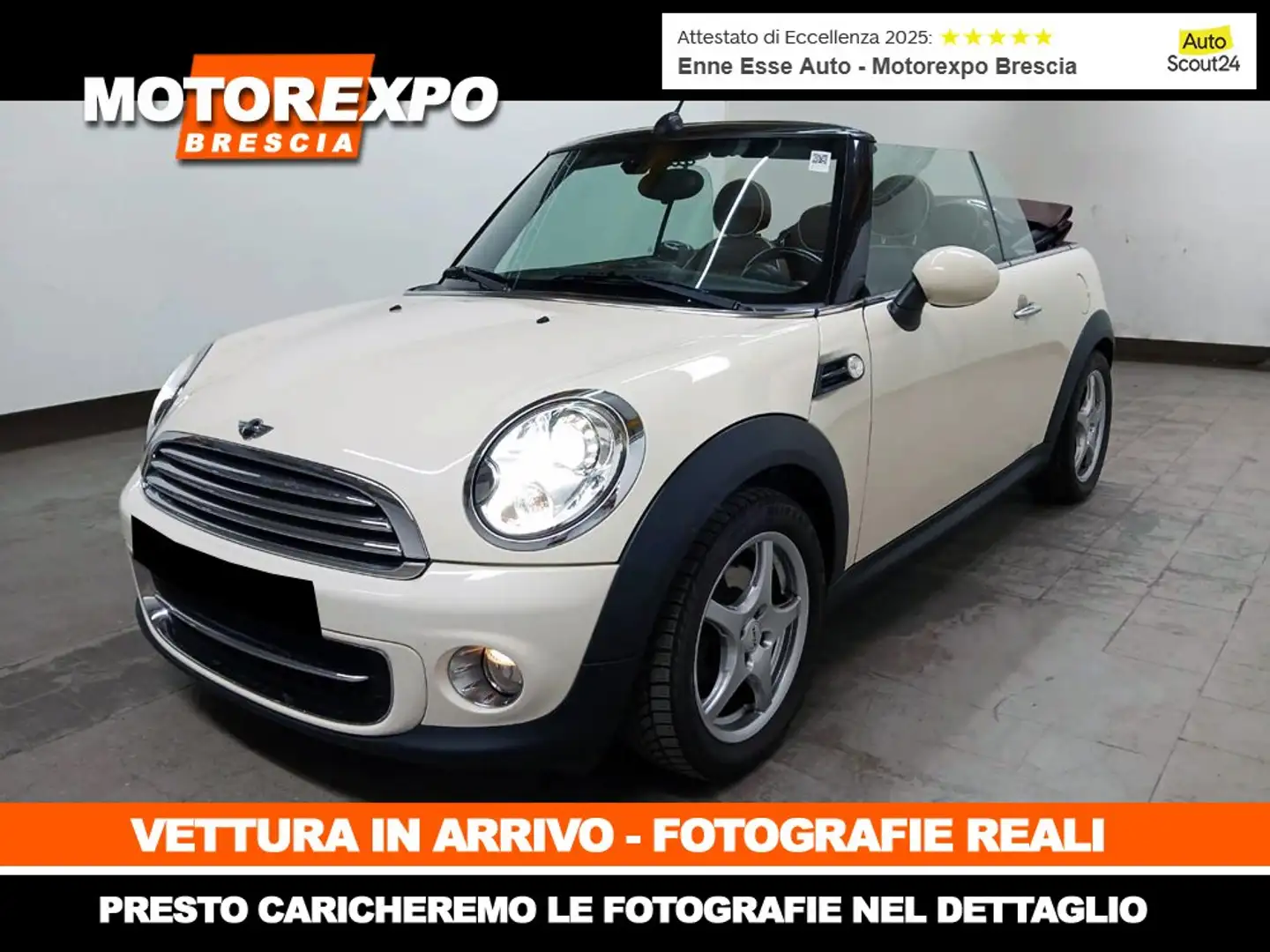 MINI Cooper Cabrio 1.6 122Cv interni HotChocolate IDEALE NEOPATENTATI Blanco - 1