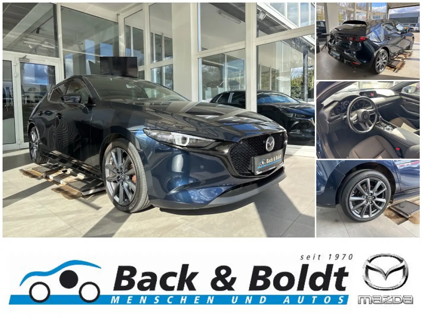 Mazda 3 Selection 2.0i MATRIX+360GRAD+KEYLESS+HEAD-UP Blau - 1
