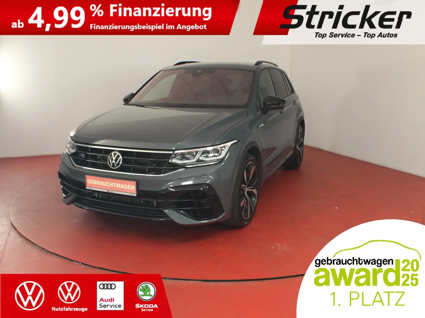 Volkswagen Tiguan R Black Style 2.0TSI 427,-ohne Anzahlung Travel A Grau - 1