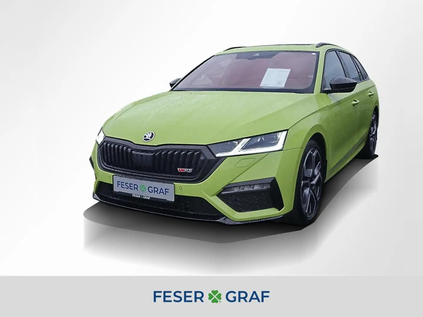 Skoda Octavia RS TDI, SHZ, AHK, Standheizung Grün - 1