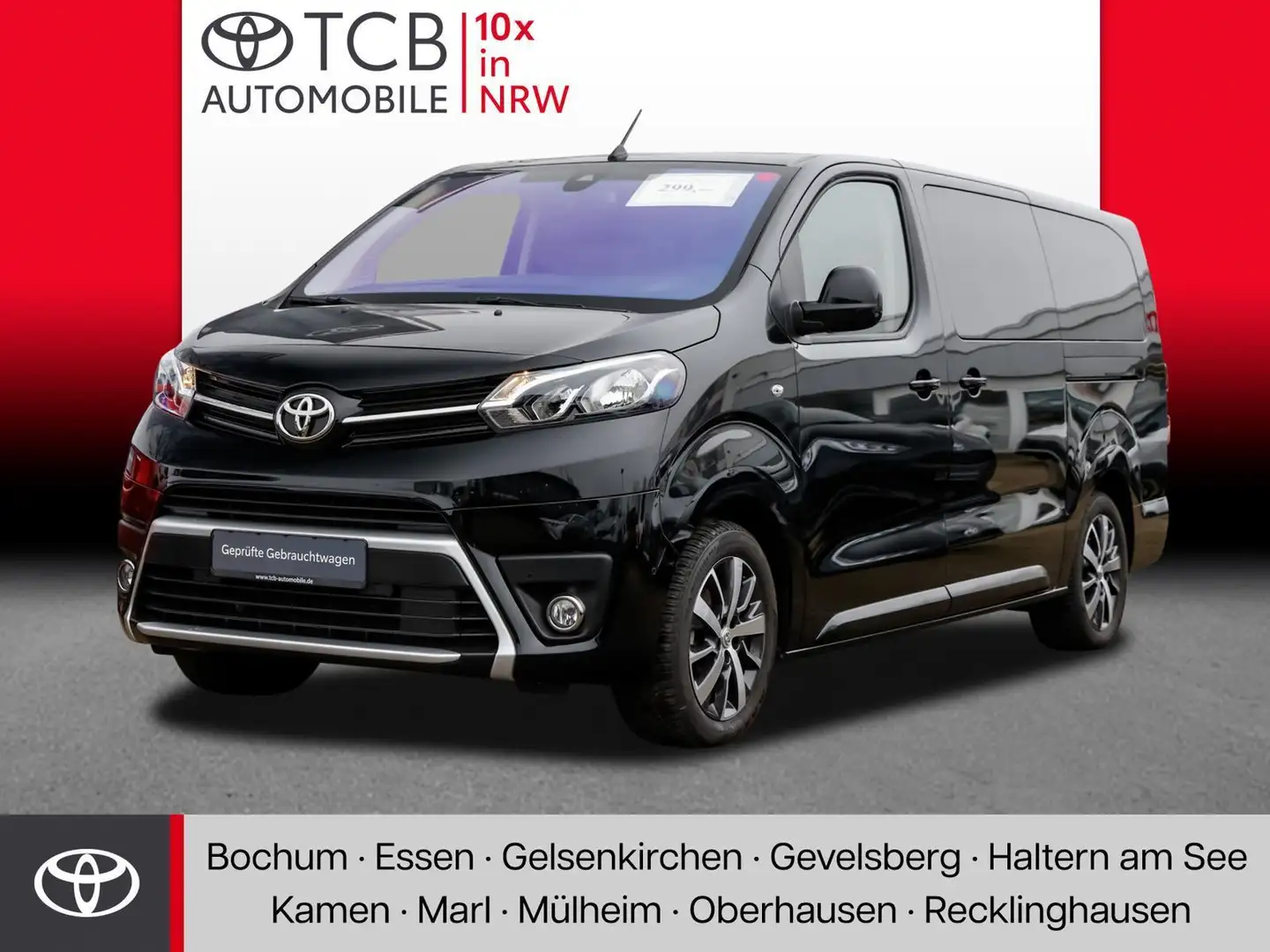 Toyota Proace Verso 2.0 D-4D L2 Shuttle Comf. NAVI BT APPLE ANDR Zwart - 1