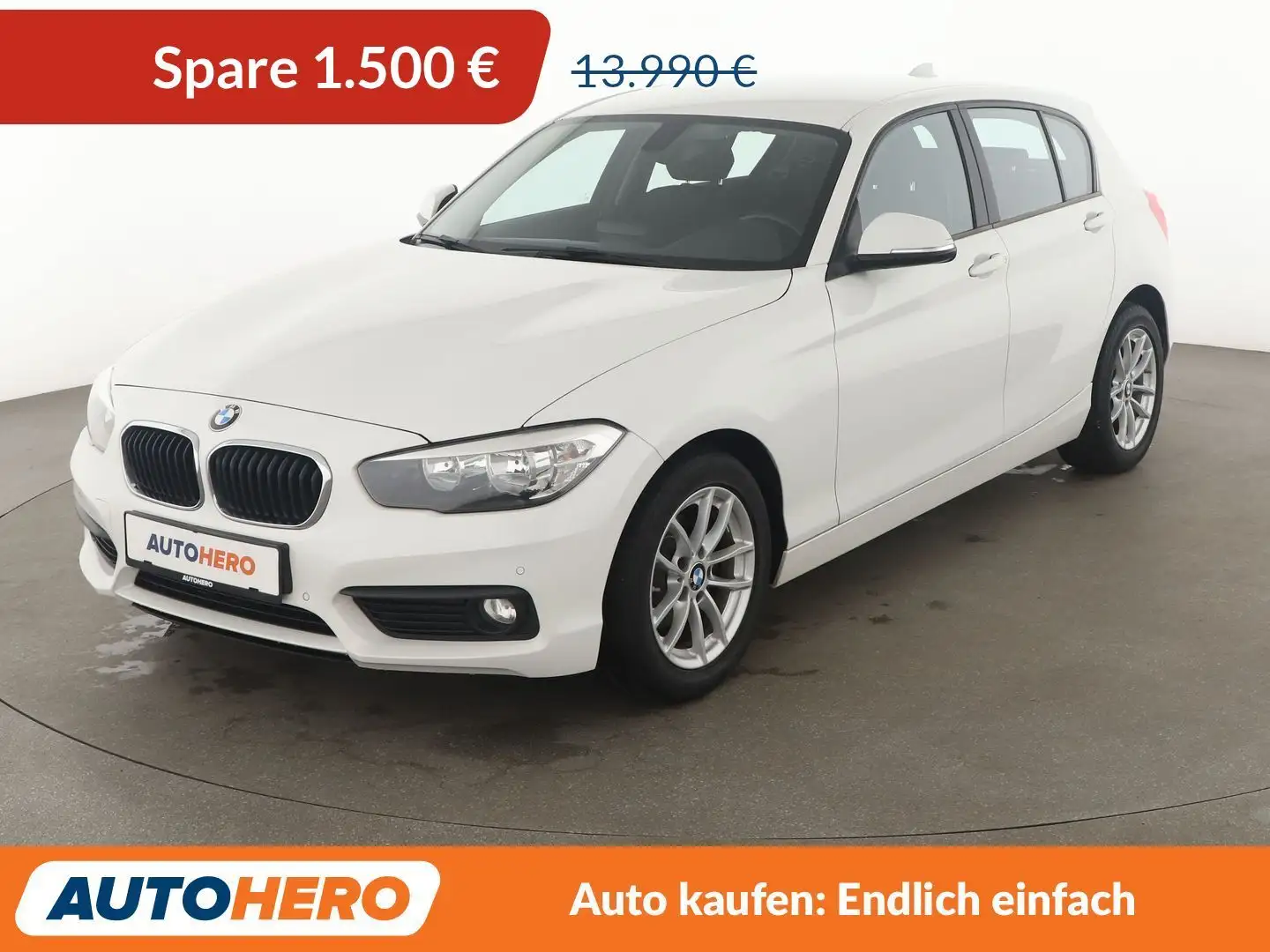 BMW 118 118i Advantage *NAVI*TEMPO*PDC*SHZ*KLIMA* Weiß - 1