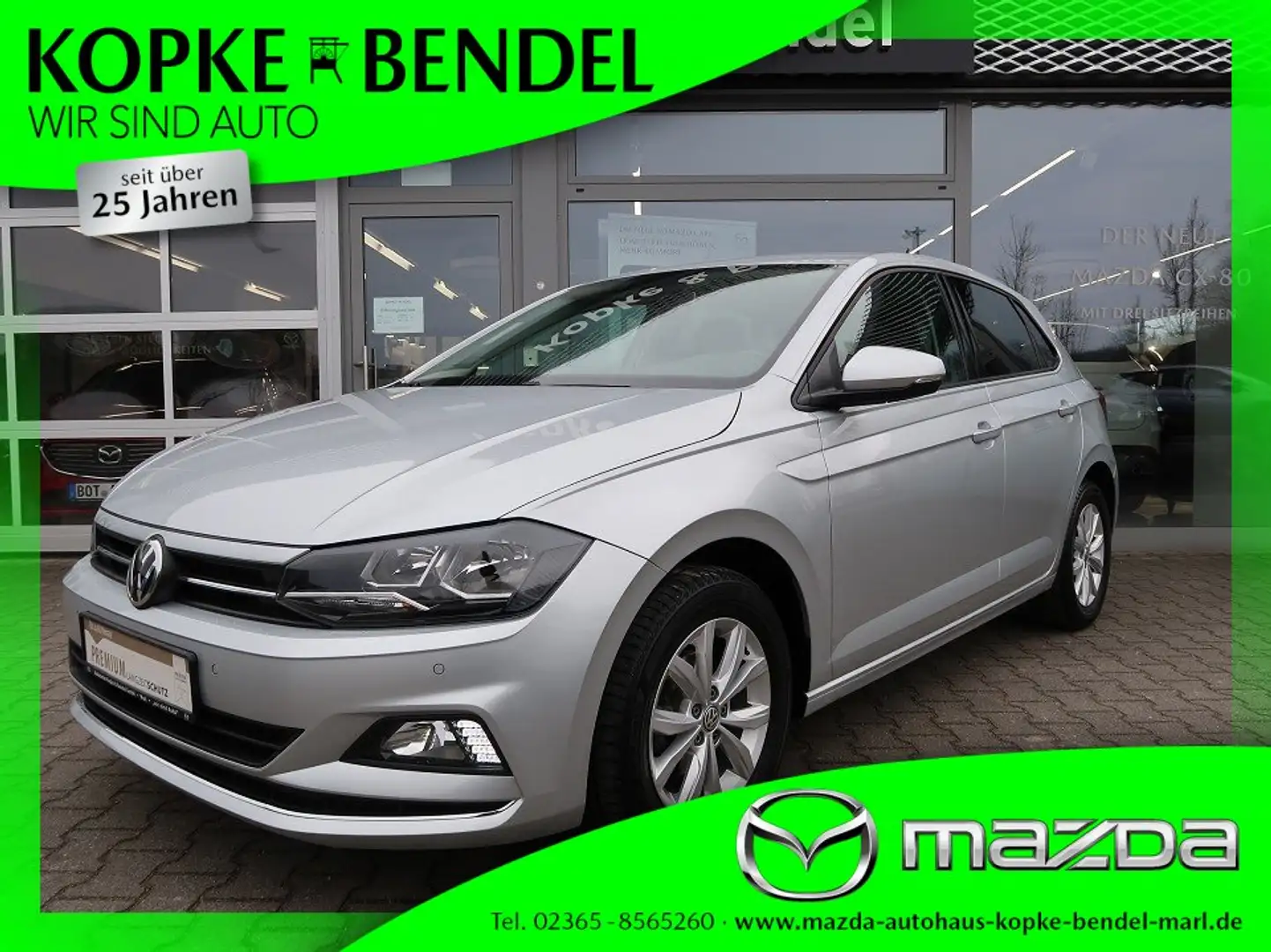 Volkswagen Polo 1.0 Highline automatik*wie Jahreswagen*Top-Ausstat Argent - 1
