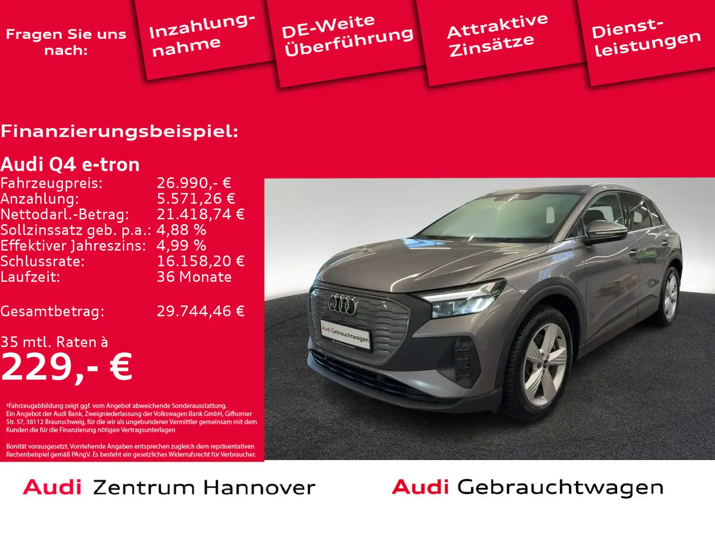 Audi Q4 e-tron 40 DAB LED SHZ Grigio - 1