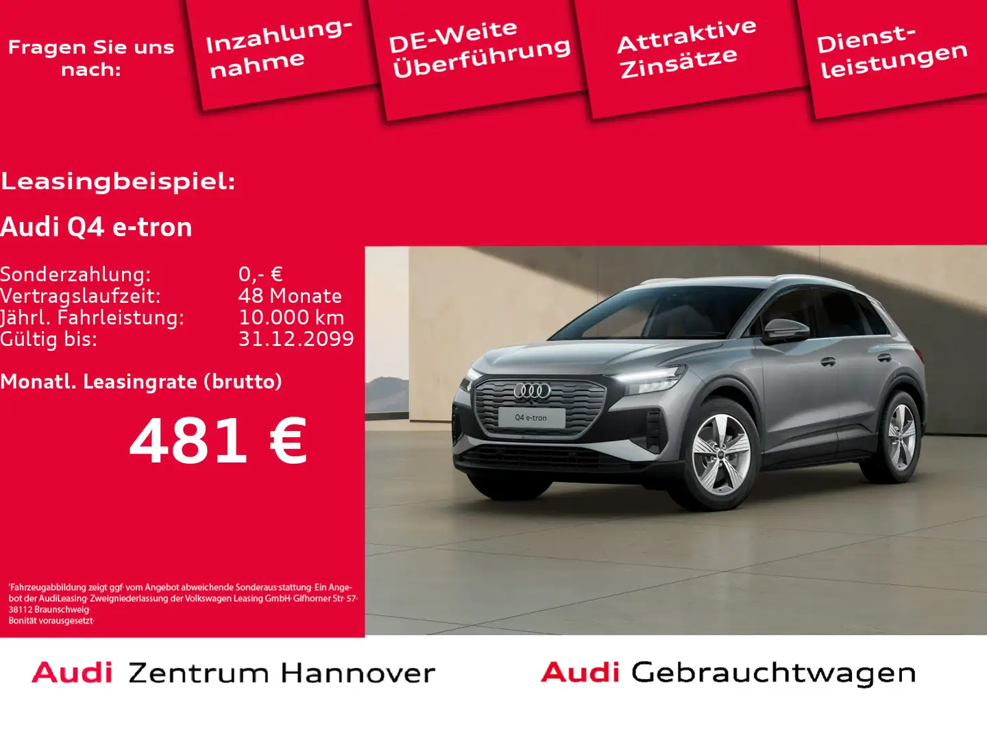 Audi Q4 e-tron 40 DAB LED SHZ Grau - 1