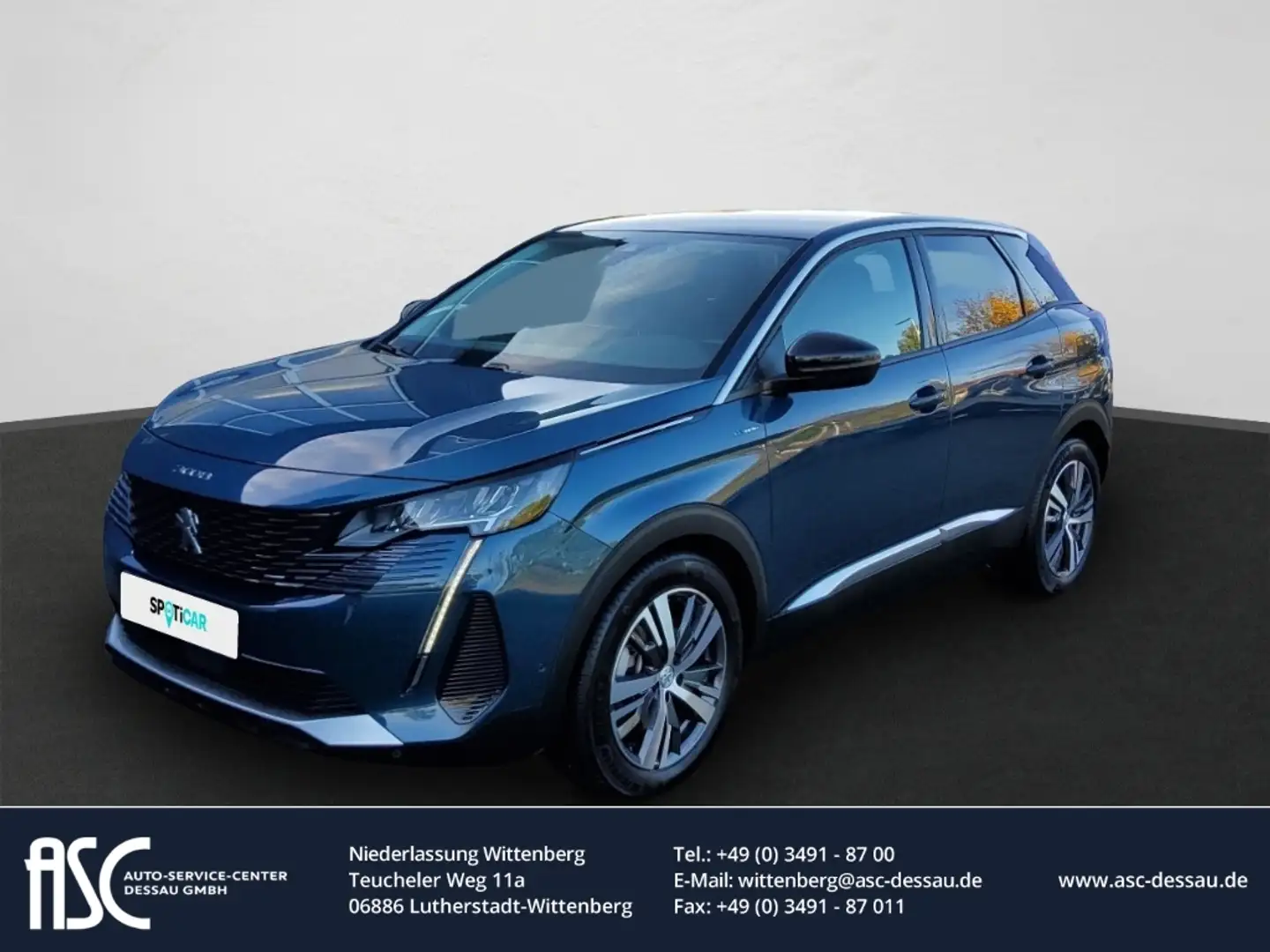 Peugeot 3008 Allure Pack/LED/el.Heckkl/Standheiz/Sitzheiz/Kamer Blau - 1