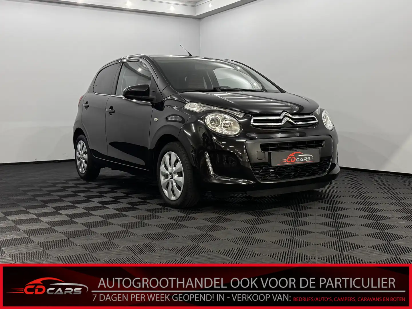 Citroen C1 1.0 VTi Feel Airco, Cruise control, A start stop, Zwart - 1