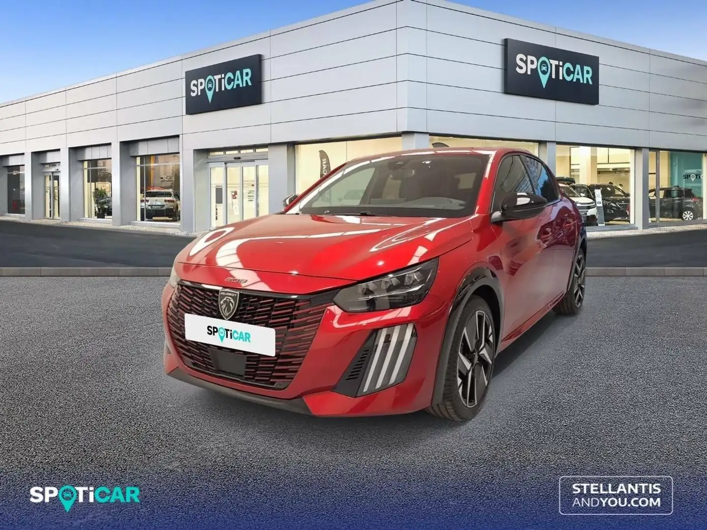 Peugeot 208 HYBRID 110 eDCS6 GT Rouge - 1