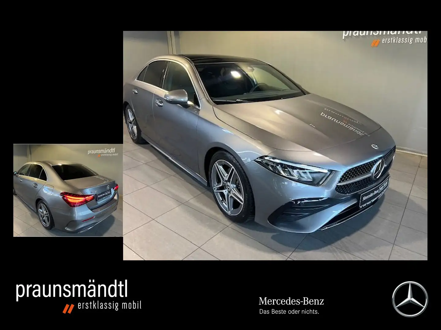 Mercedes-Benz A 200 Limousine AMG Distr/Memory/Kamera/Pano/AHK Grau - 1