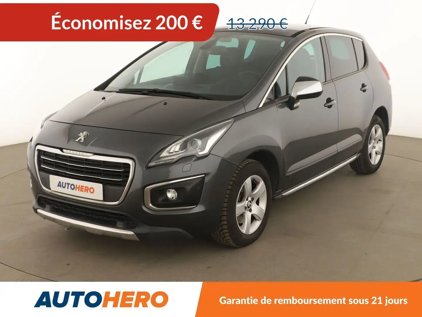 Peugeot 3008 2.0 Blue-HDi Allure Gris - 1