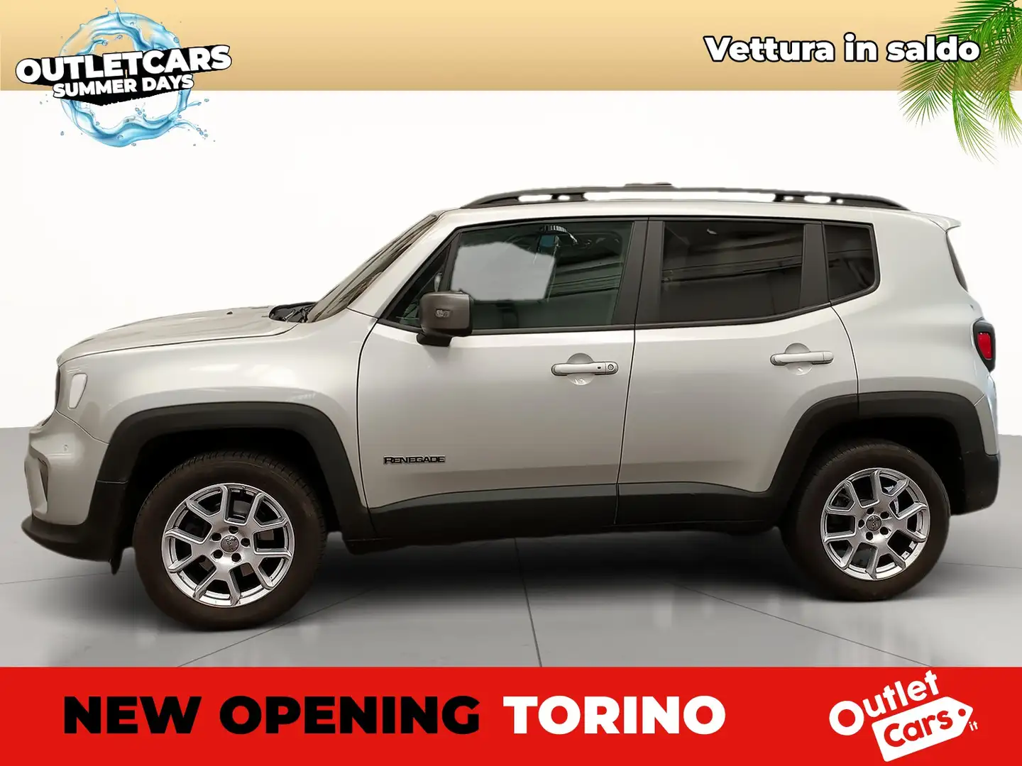 Jeep Renegade 2.0 mjt limited 4wd 140cv Zilver - 2