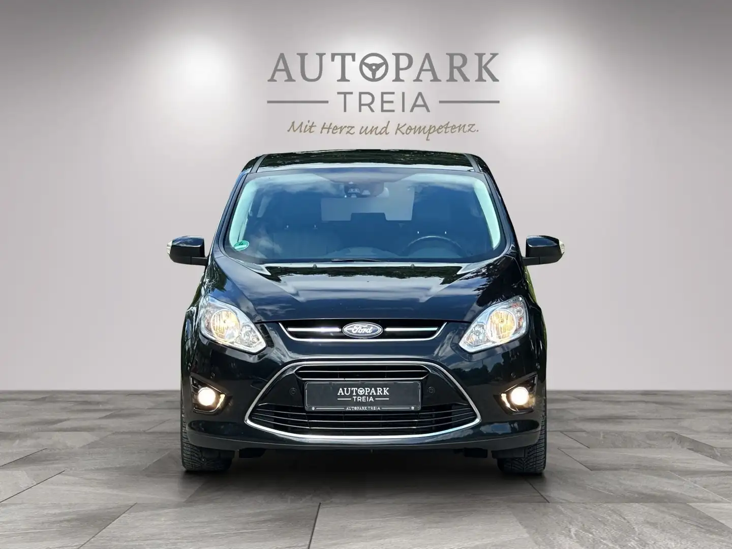 Ford C-Max C-MAX Titanium (AHK-TEMPO-BT-SHZ-PANO-TEILLEDER) Zwart - 2