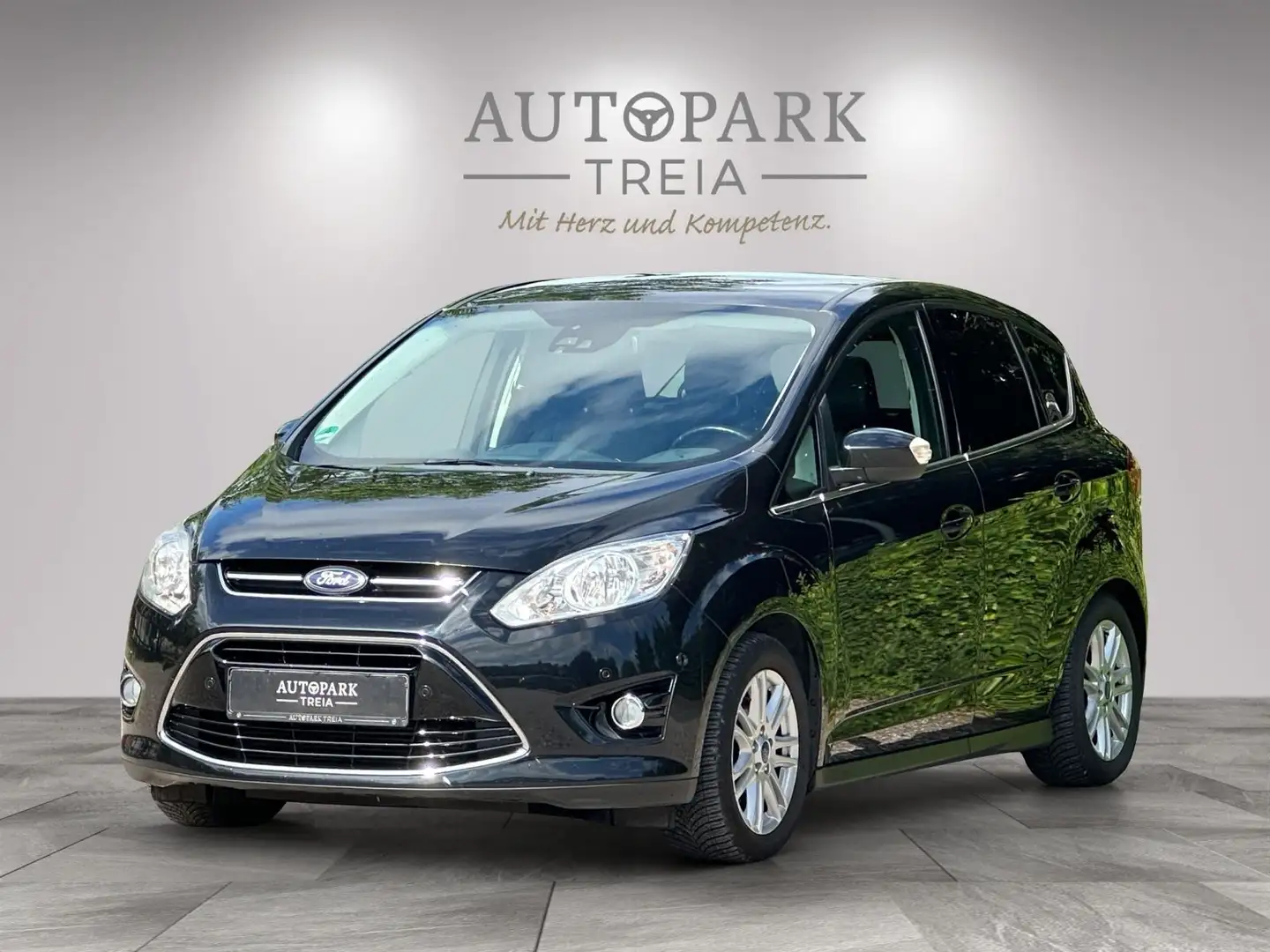 Ford C-Max C-MAX Titanium (AHK-TEMPO-BT-SHZ-PANO-TEILLEDER) Zwart - 1