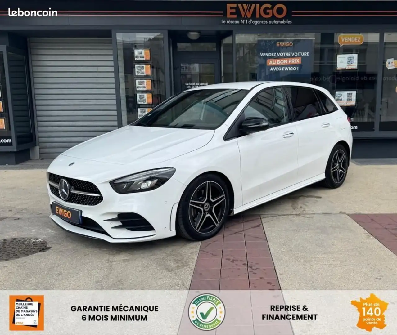 Mercedes-Benz B 200 Mercedes 2.0 200D 150ch AMG LINE 8G-DCT BVA ENTRET Blanc - 1
