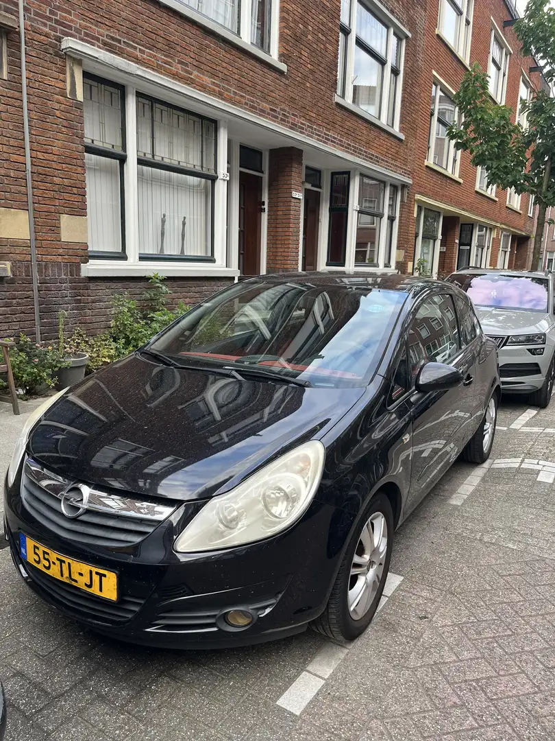 Opel Corsa 1.2-16V Enjoy 2006 Zwart - 1