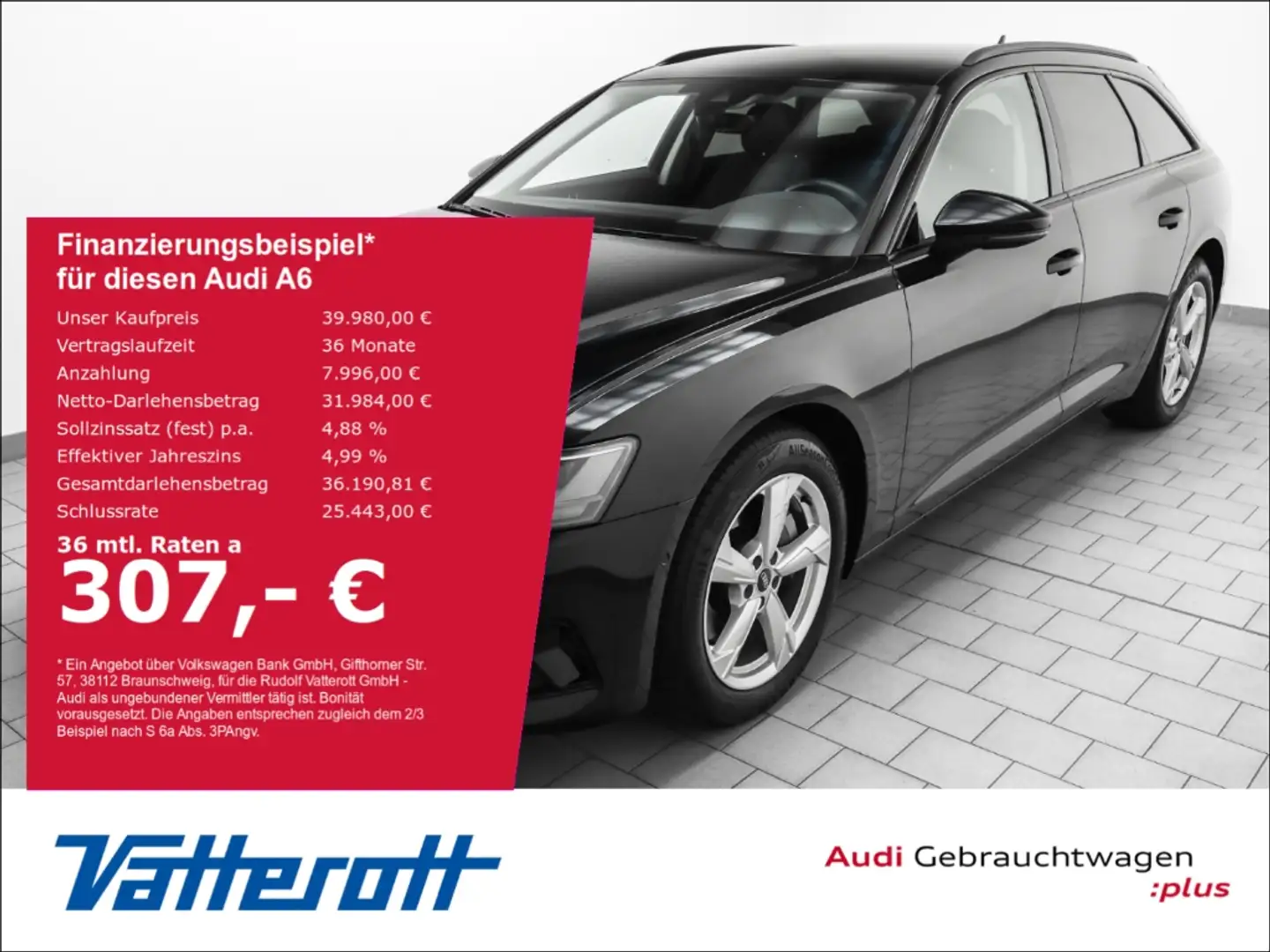 Audi A6 Avant 45 TFSI sport Navi Leder Kamera Schwarz - 1