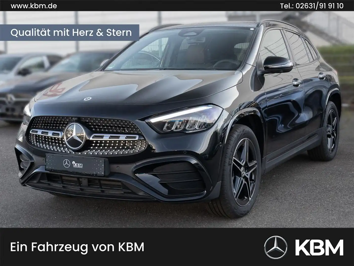 Mercedes-Benz GLA 250 e mit EQ Hybrid Technologie Pano SpurW Schwarz - 1