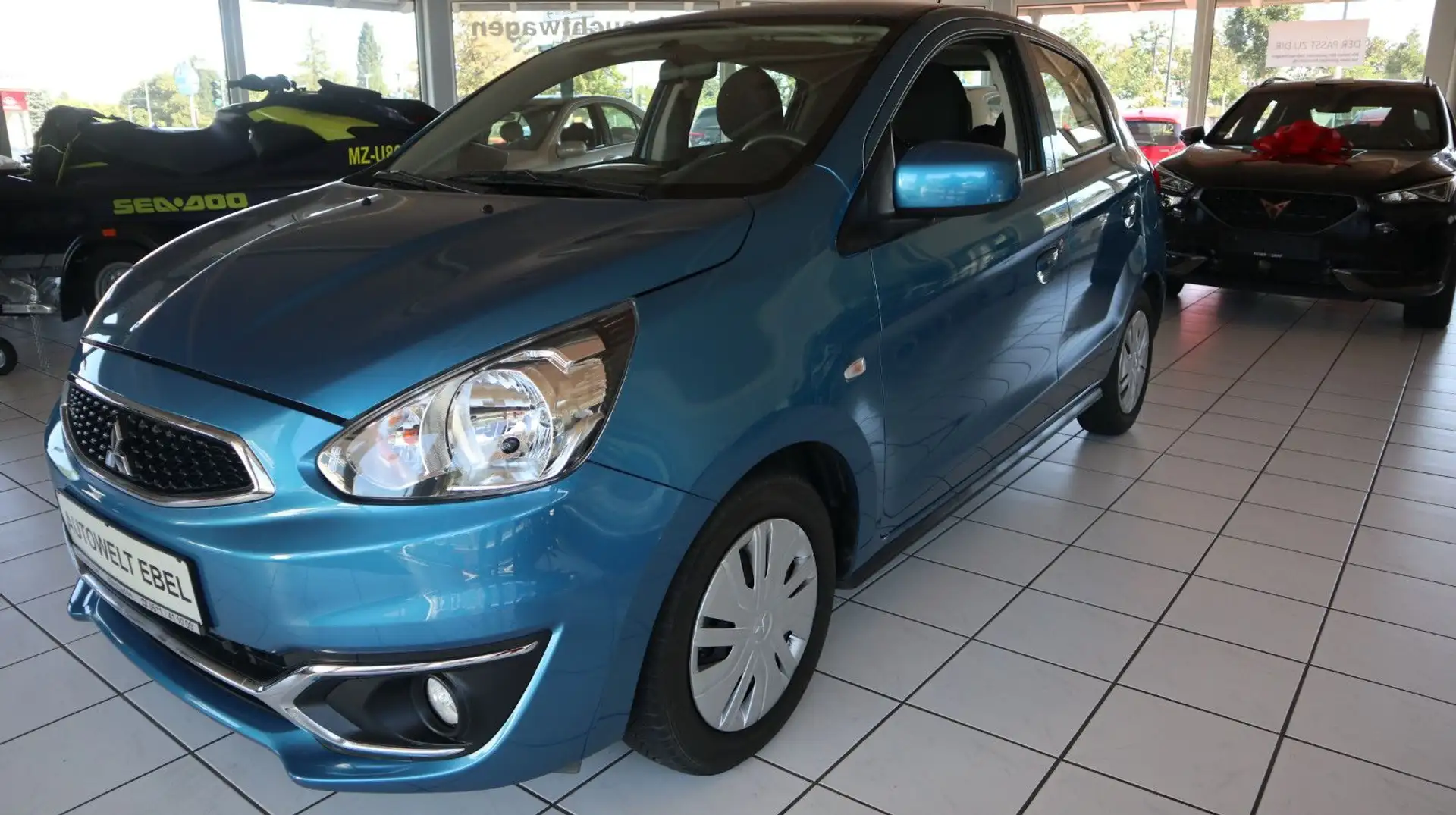 Mitsubishi Space Star *71PS*KLIMA*USB*ELEKTR. FH*INSP. NEU* Blau - 1