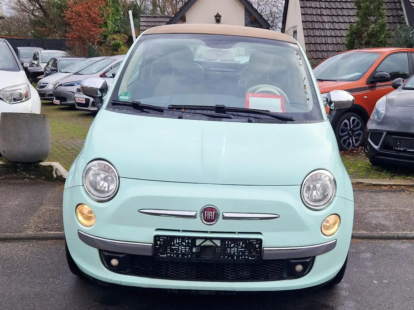 Fiat 500C Cult/Cabrio/Vollleder/Alufelgen/PDC hinten/Navi/ Vert - 2
