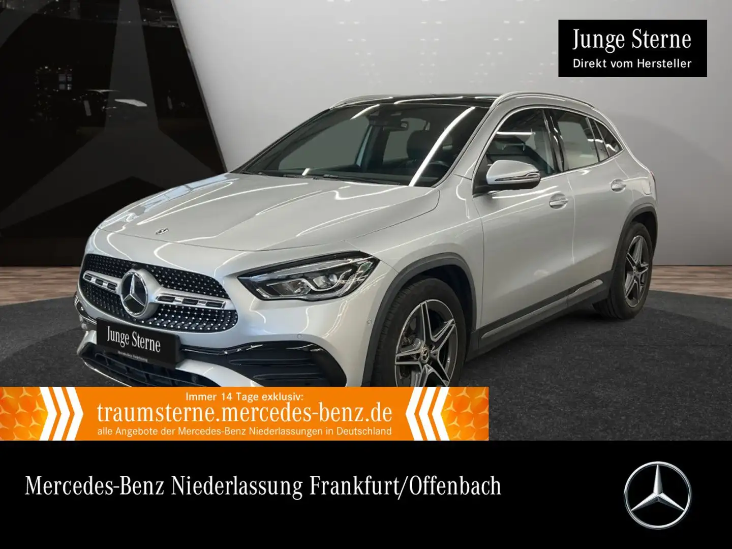 Mercedes-Benz GLA 200 AMG+PANO+LED+TOTW+7G Silber - 1