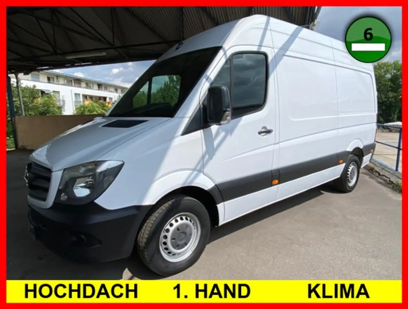 Mercedes-Benz Sprinter HOCHDACH 1.HAND KLIMA Weiß - 1