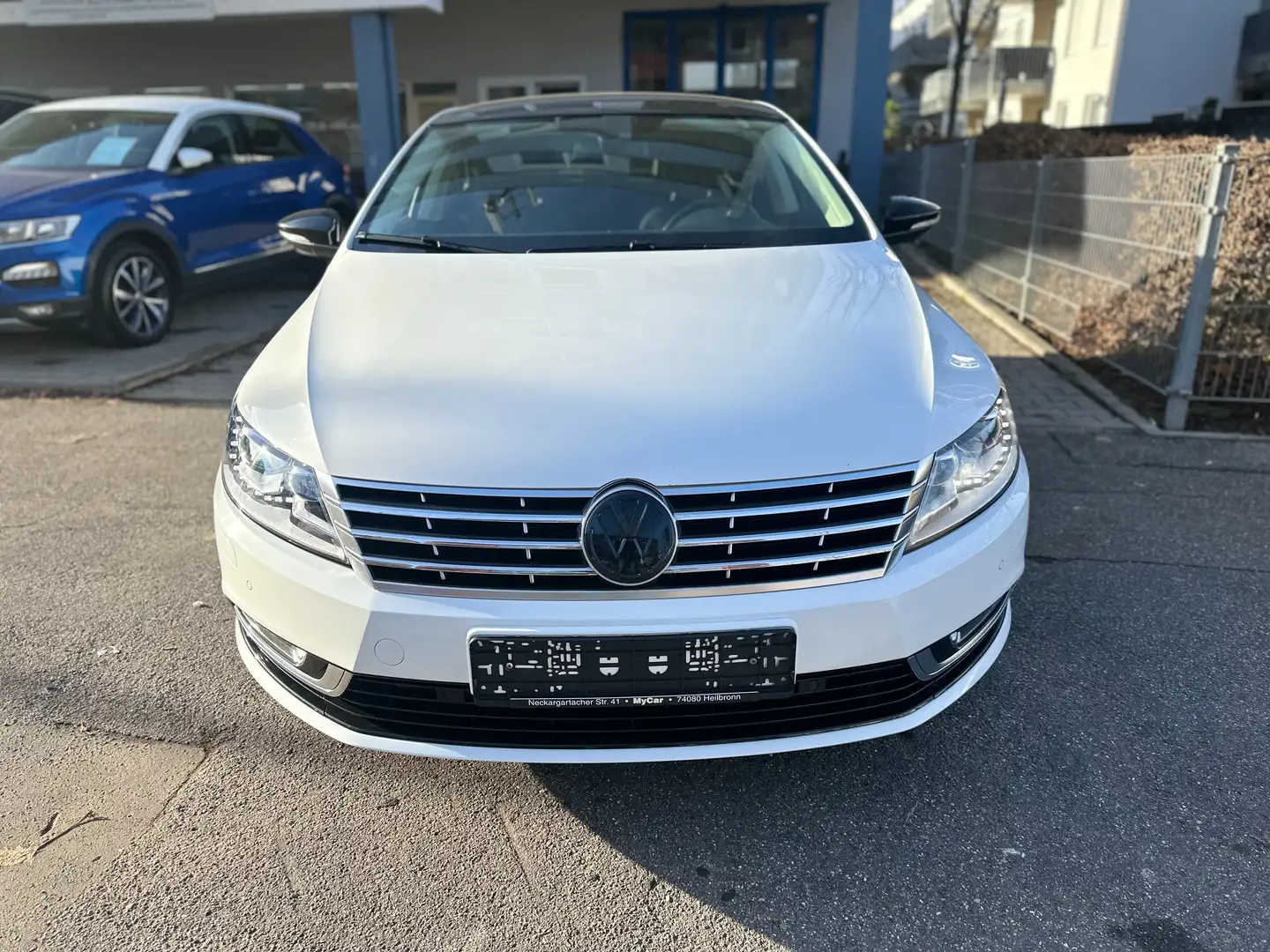 Volkswagen CC Highline 2.0TDI DSG Leder Xenon Glasdach Navi Top Blanco - 2