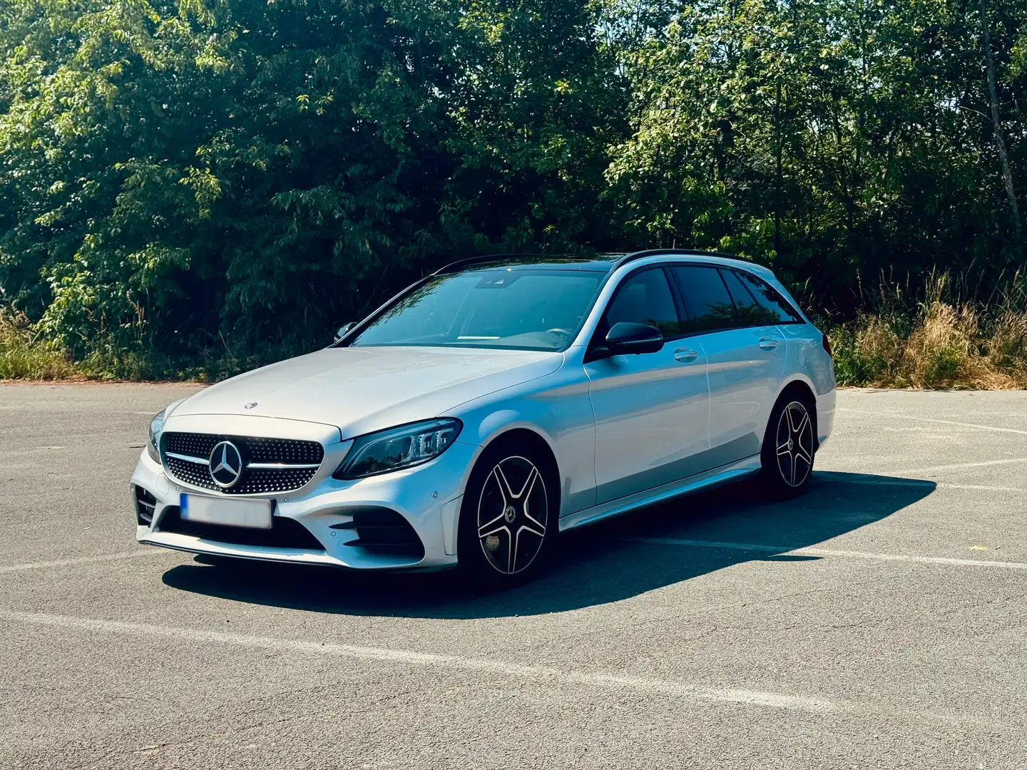 Mercedes-Benz C 200 C 200 d T 9G-TRONIC AMG Line Zilver - 1