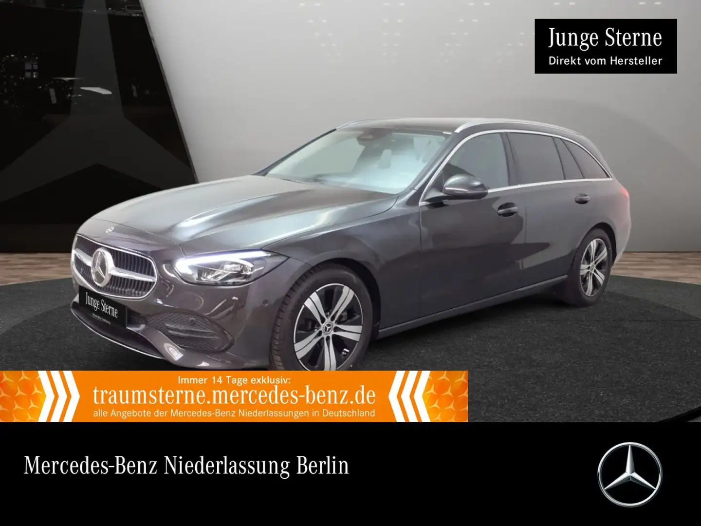 Mercedes-Benz C 180 T AVANTG+LED+KAMERA+KEYLESS+9G Grau - 1