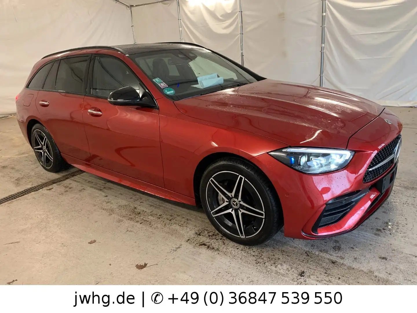 Mercedes-Benz C 300 e AMG|Distr|Digital-Light|HeadUp|360|newMod crvena - 2