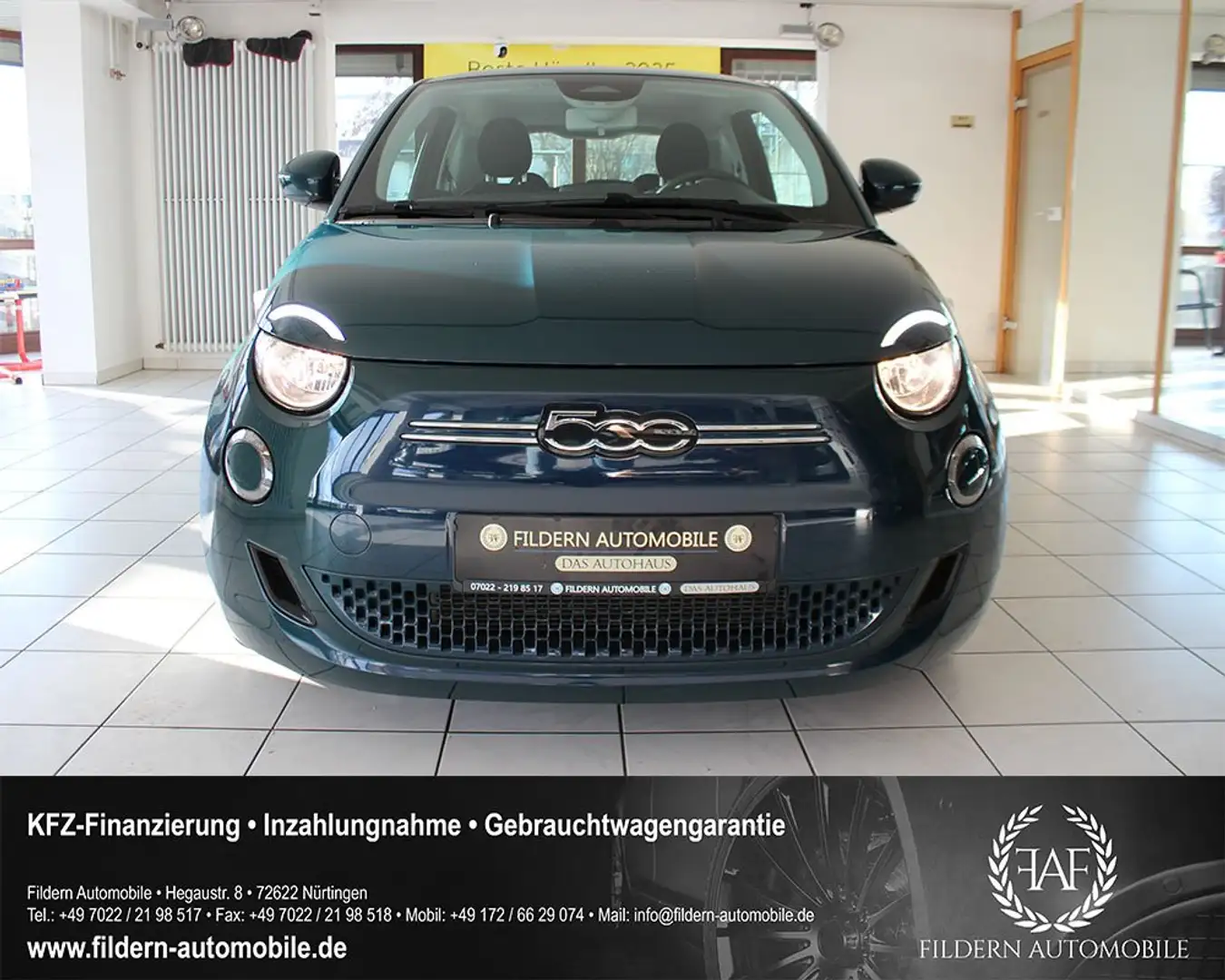 Fiat 500e Action 23,8kWh*LED*KLIMA*DISPLAY*SPURHALTE* Grün - 2